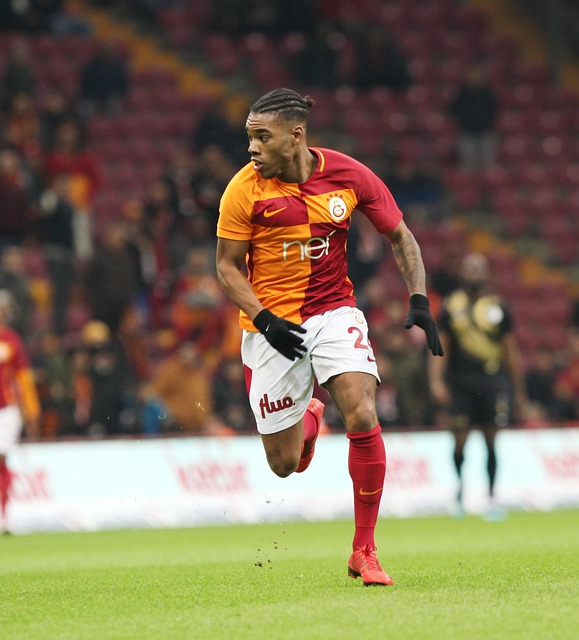 在足球比赛 在足球比赛